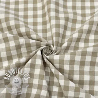 Tissu coton Check sand
