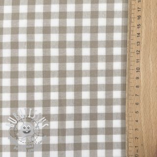 Tissu coton Check sand