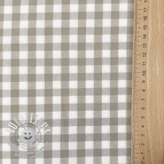 Tissu coton Check sand