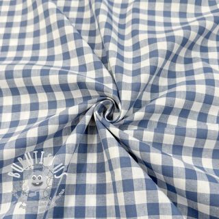 Tissu coton Check blue