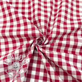 Tissu coton Check red