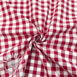 Tissu coton Check red