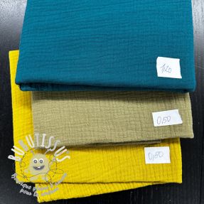 Paquet de tissus double gaze de coton ORGANIC 596