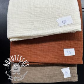 Paquet de tissus double gaze de coton ORGANIC 589