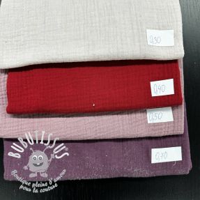 Paquet de tissus – double gaze de coton 2262