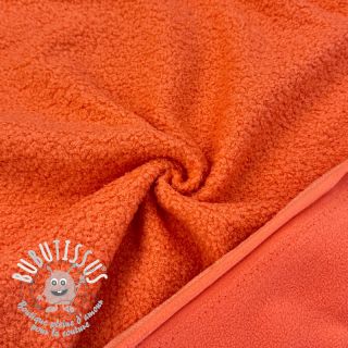 Fleece TEDDY DOUBLE SIDED tangerine