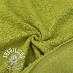 Fleece TEDDY DOUBLE SIDED old lime