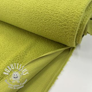 Fleece TEDDY DOUBLE SIDED old lime