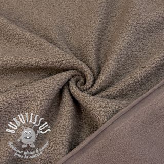 Fleece TEDDY DOUBLE SIDED taupe