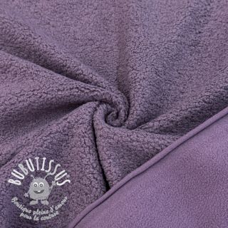 Fleece TEDDY DOUBLE SIDED mulberry