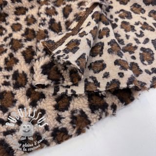 Tissu de manteau TEDDY Panthera light sand