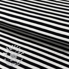 Jersey YARN DYED STRIPES - BLACK