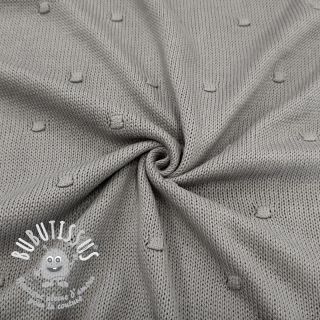 Tissu tricot BIG KNIT DOT grey