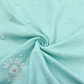 Tissu tricot BIG KNIT DOT mint