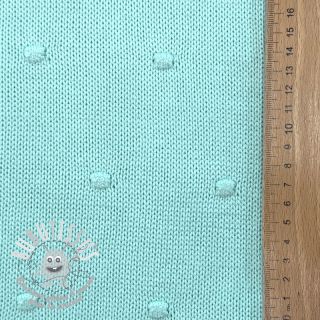 Tissu tricot BIG KNIT DOT mint