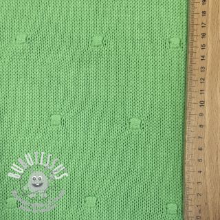 Tissu tricot BIG KNIT DOT grass green