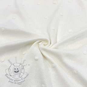 Tissu tricot BIG KNIT DOT off white