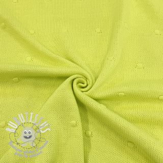 Tissu tricot BIG KNIT DOT bright green