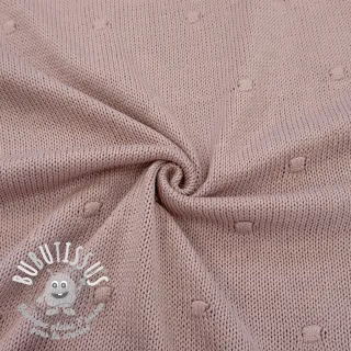 Tissu tricot BIG KNIT DOT old pink