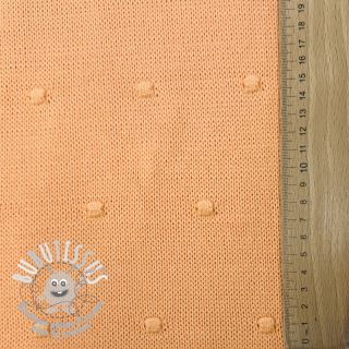 Tissu tricot BIG KNIT DOT peach