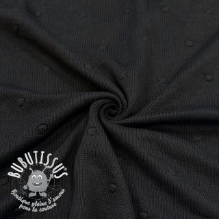 Tissu tricot BIG KNIT DOT black