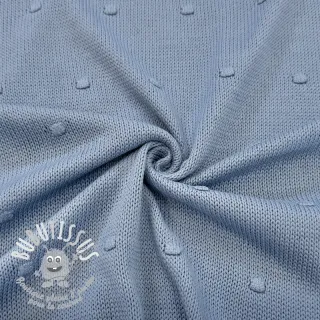 Tissu tricot BIG KNIT DOT blue