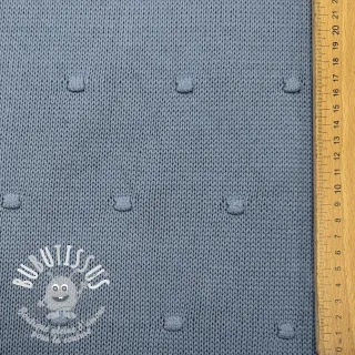 Tissu tricot BIG KNIT DOT blue