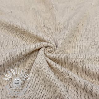 Tissu tricot BIG KNIT DOT naturals