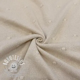 Tissu tricot BIG KNIT DOT naturals