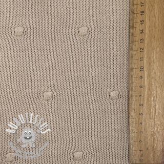 Tissu tricot BIG KNIT DOT naturals