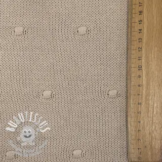 Tissu tricot BIG KNIT DOT naturals