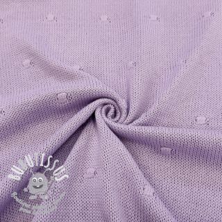 Tissu tricot BIG KNIT DOT violet