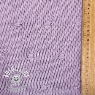 Tissu tricot BIG KNIT DOT violet