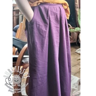 Tissu coton Lin purple