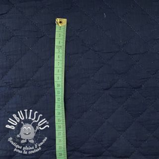Tissu double gaze/mousseline QUILT navy