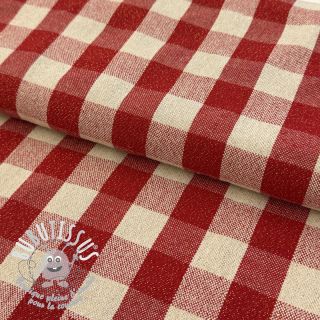 Tissu déco Celestin LUREX rouge