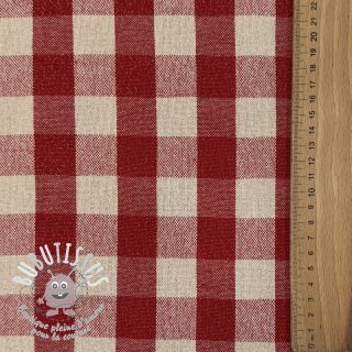 Tissu déco Celestin LUREX rouge