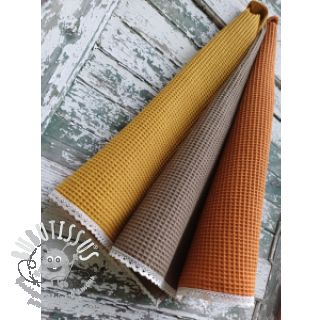 Tissu nid d’abeille rust