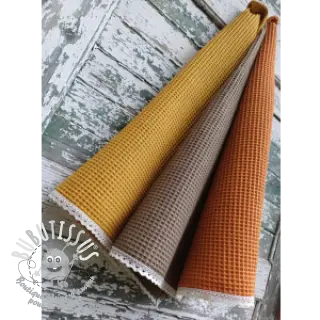 Tissu nid d’abeille rust