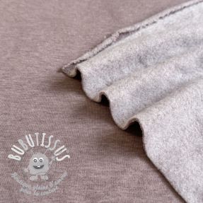 Sweat envers minkee MELANGE taupe