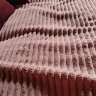 Tissu velours cotelé HANNIBAL bois de rose