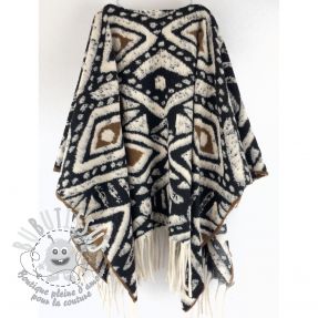 Poncho PRATO boiled wool design E