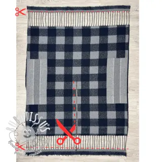Poncho PRATO boiled wool design G