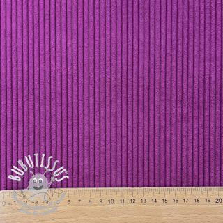 Tissu velours cotelé HUGGY aubergine