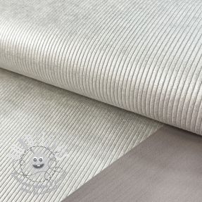 Tissu velours cotelé HUGGY silver