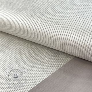 Tissu velours cotelé HUGGY silver