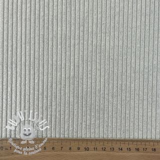 Tissu velours cotelé HUGGY silver