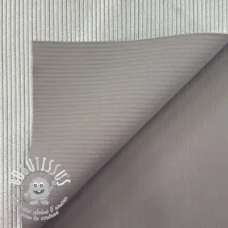 Tissu velours cotelé HUGGY silver