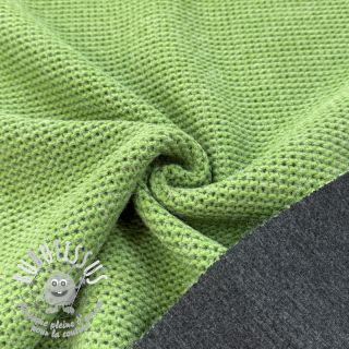 Tissu de manteau DOUBLE FACE WITH JERSEY apple green