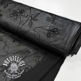 Simili cuir Flowers design B